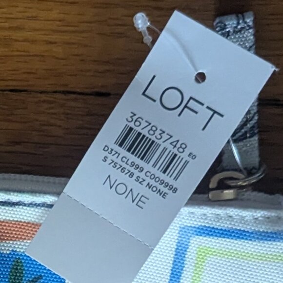 NWT Loft Makeup Bag Vinyl Lined - Picture 12 of 12